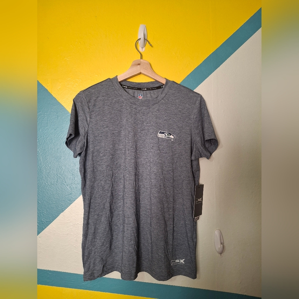 NFL Women's Seattle Seahawks Gray Jersey Tee